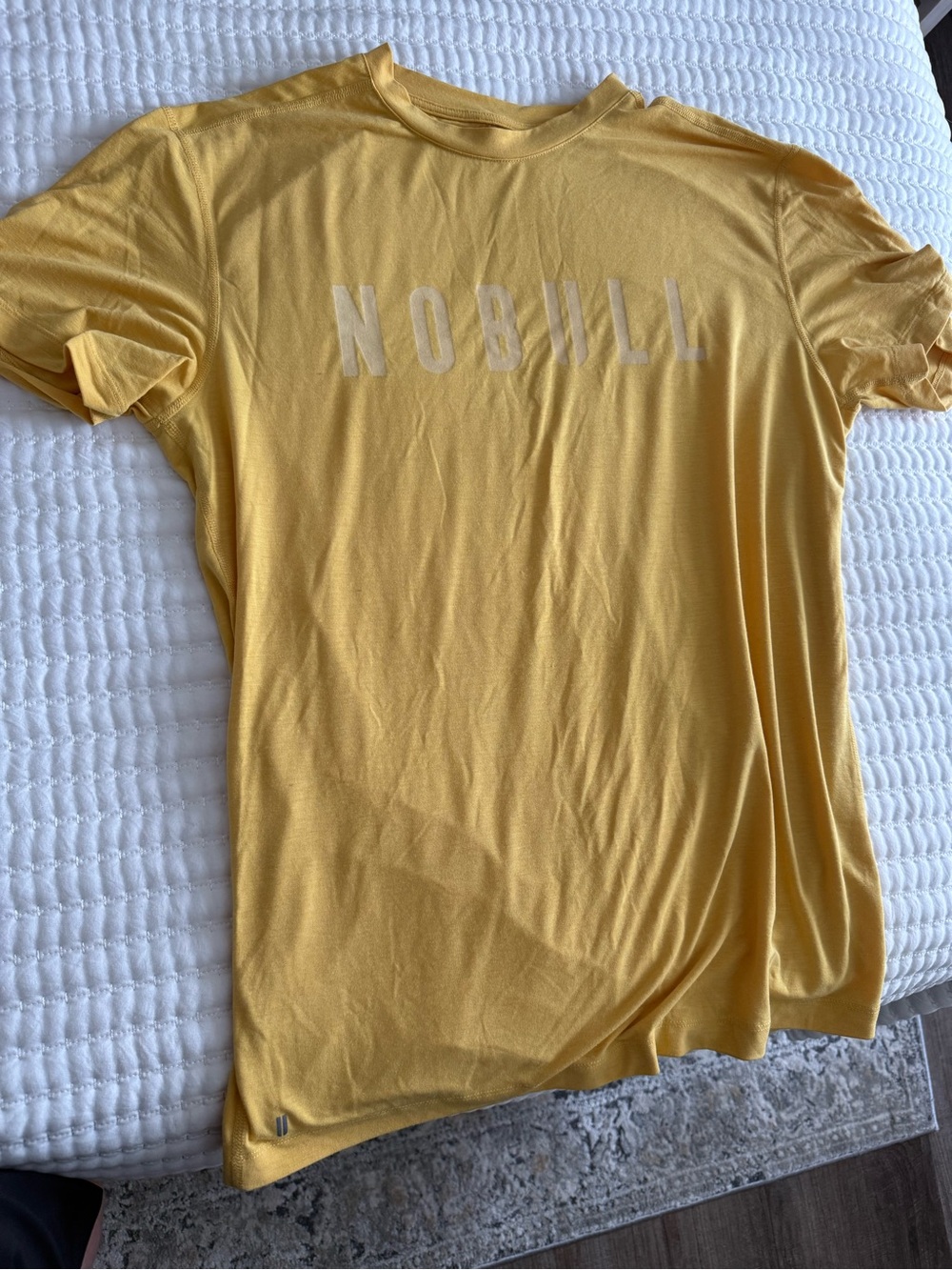 NOBULL Yellow Logo Tee Large